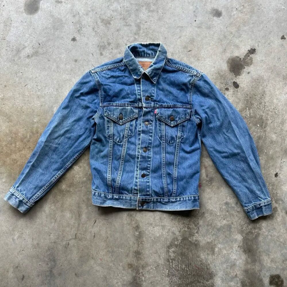 Vintage 70s Levi's Red Tab 52 Stamp Type 3 Denim Trucket Jacket Size 36